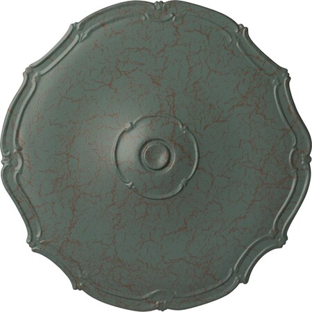 Ekena Millwork Pompeii Ceiling Medallion (Fits Canopies up to 2"), 18 7/8"OD x 1 1/2"P, Cloud Burst Crackle CM18POCBC